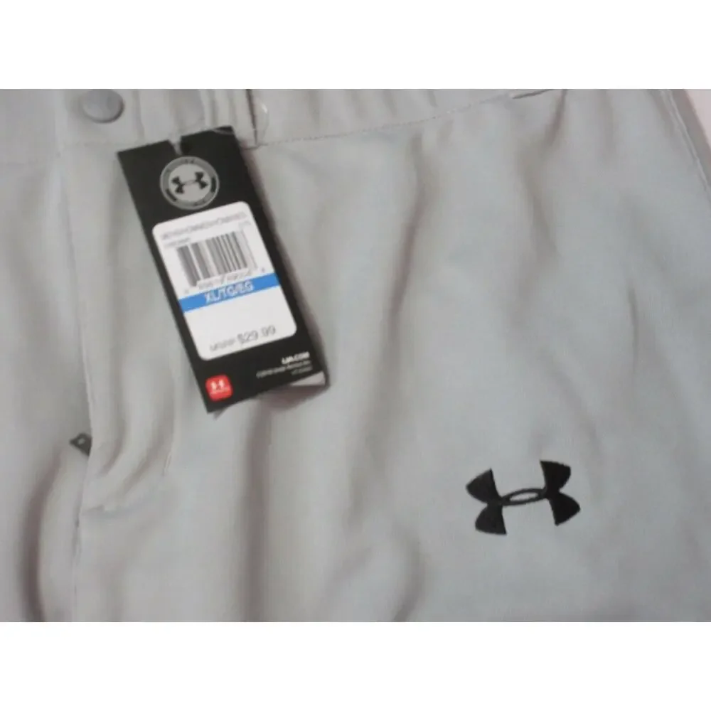 NWT Under Armour Mens UA Clean Up Cuffed Baseball Pants 1280995 Grey XL - Picture 3 of 7